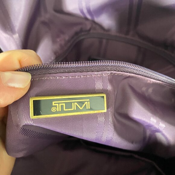 TUMI  Brown Nylon and Leather Tote Travel Carry-On Bag - Picture 11 of 16